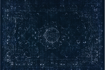 Ensemble de Tapis de Voiture Bleu Nuit – Design Oriental Élégant & Protection Complète (4 Pièces)