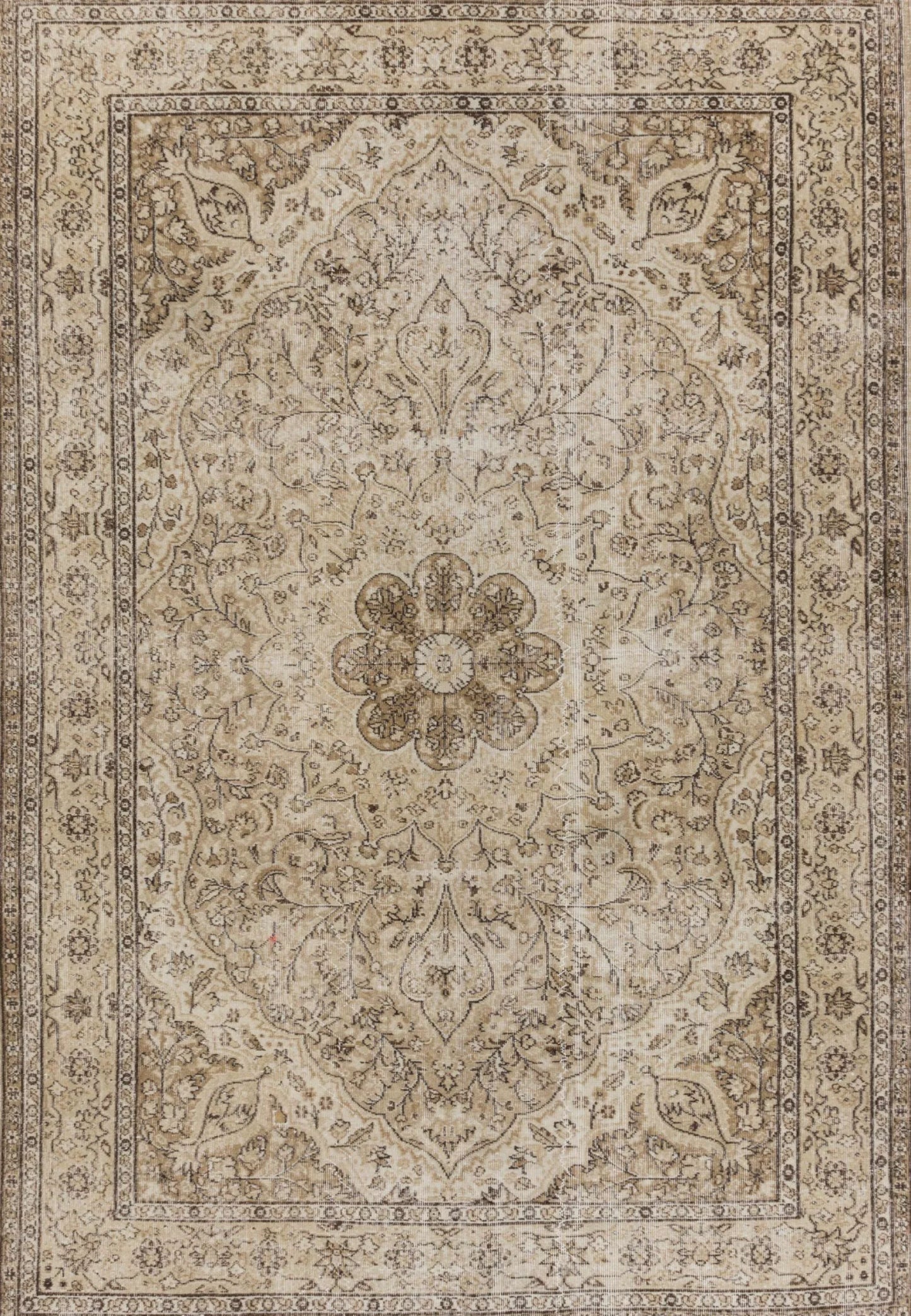 Ensemble de Tapis de Voiture Beige – Motifs Orientaux Élégants & Protection Intérieure (4 Pièces)