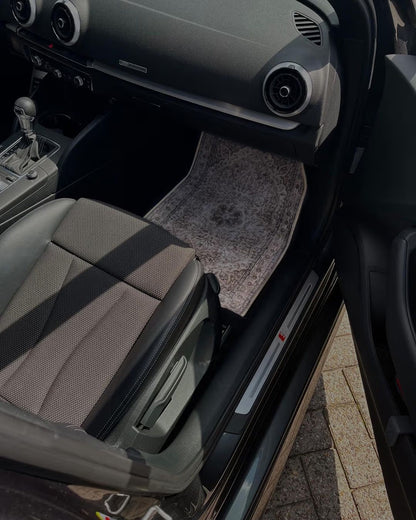 Ensemble de Tapis de Voiture Beige – Motifs Orientaux Élégants & Protection Intérieure (4 Pièces)