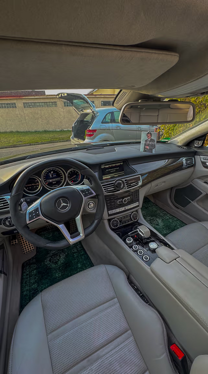 ZAYTONA – Jeu de Tapis de Voiture Universels – Vert Olive – Motif Oriental – Antidérapants