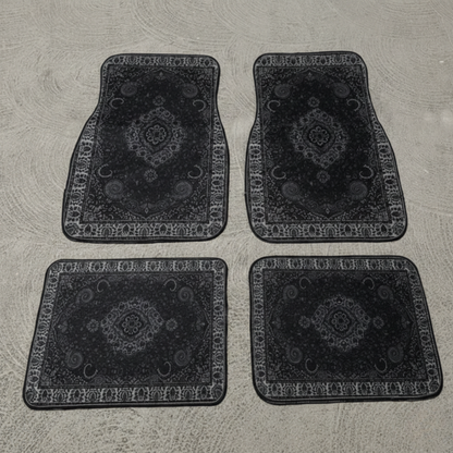 Set de tapis auto ARTAPI — Motif inspiré du tapis persan (Noir)
