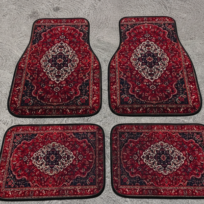 Set de tapis auto ARTAPI — Motif inspiré du tapis persan (Rouge)