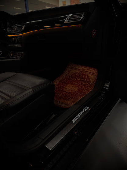 ARTAPI – HENNA – Jeu de Tapis de Voiture Universels – Motif Oriental Rouge – Antidérapants