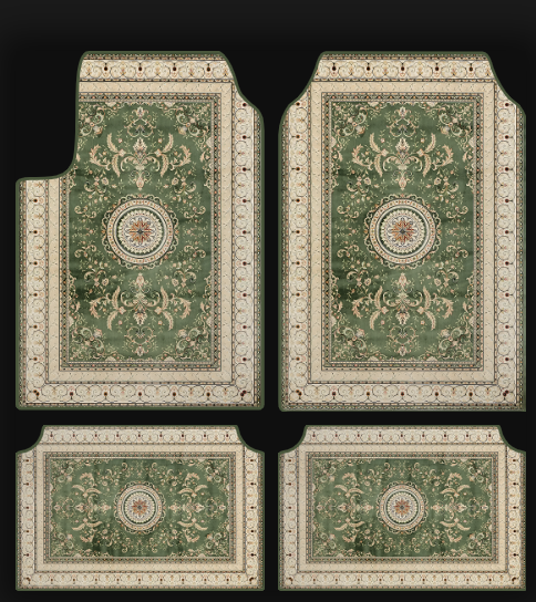 ZELEN – Jeu de Tapis de Voiture Universels – Motif Oriental Élégant – Antidérapants