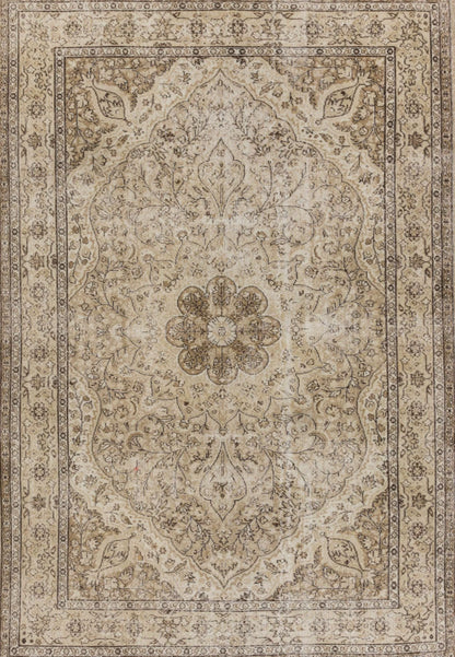 Ensemble de Tapis de Voiture Beige – Motifs Orientaux Élégants & Protection Intérieure (4 Pièces)