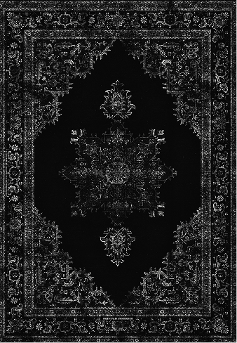 9AMAR – Jeu de Tapis de Voiture Universels – Noir Profond – Motif Oriental – Antidérapants